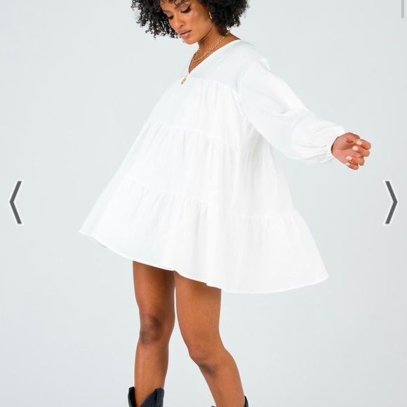 Aries Mini Dress White - Picture 2 of 5